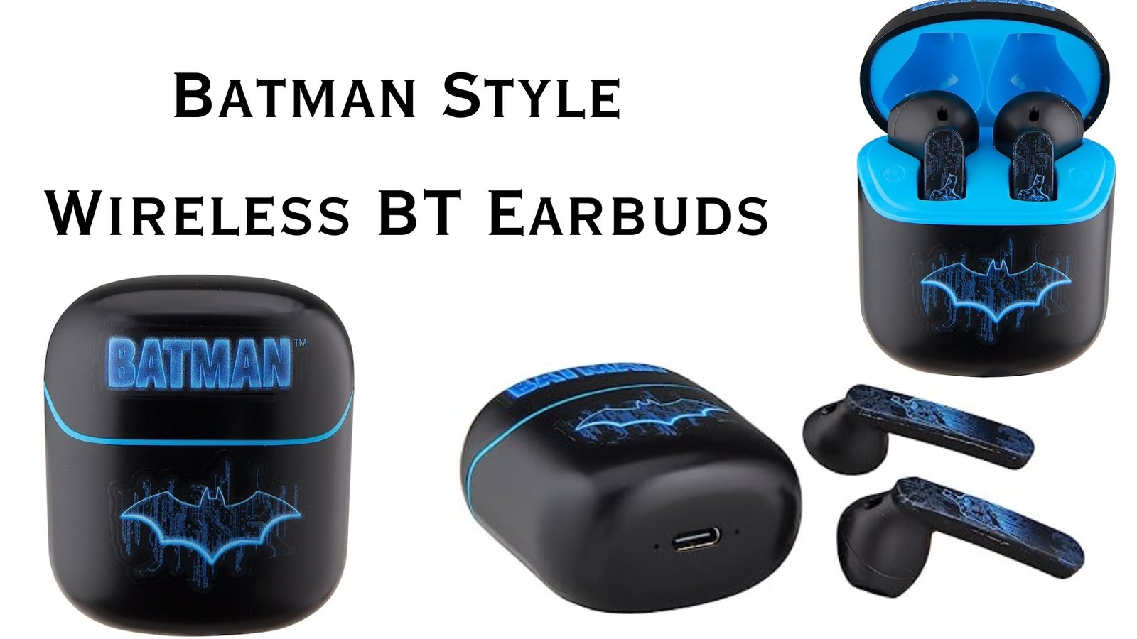 An Introduction to the Widely Compatible Batman Style Wireless BT Earbuds