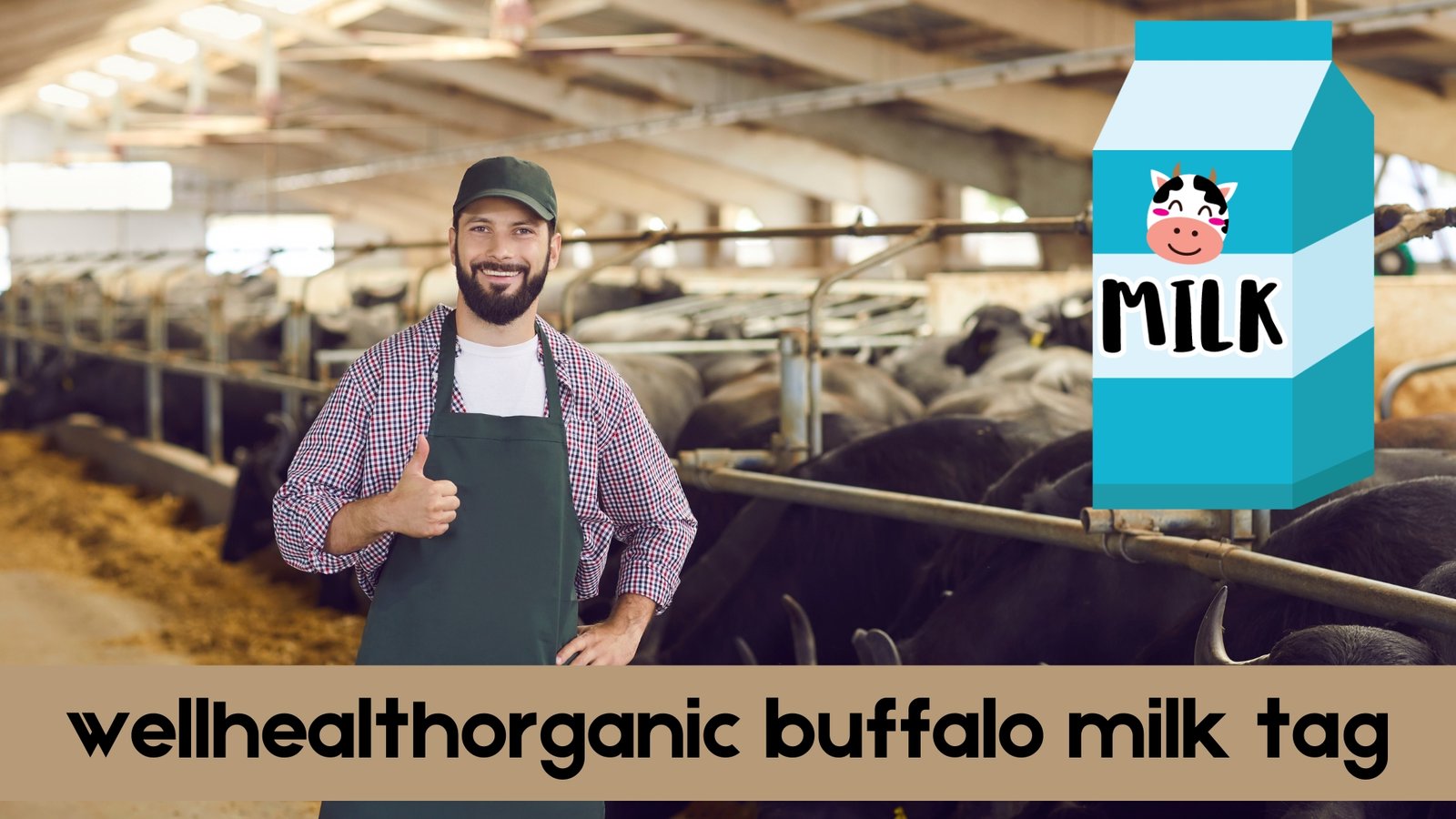 wellhealthorganic buffalo milk tag